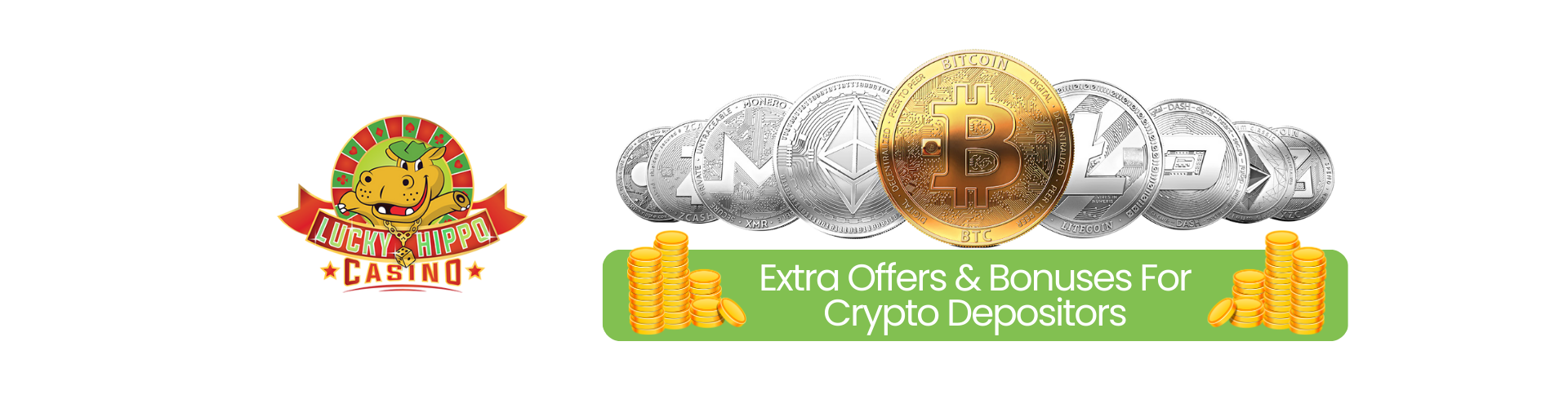 Lucky Hippo Casino - Extra Offers & Bonuses For Crypto Depositors