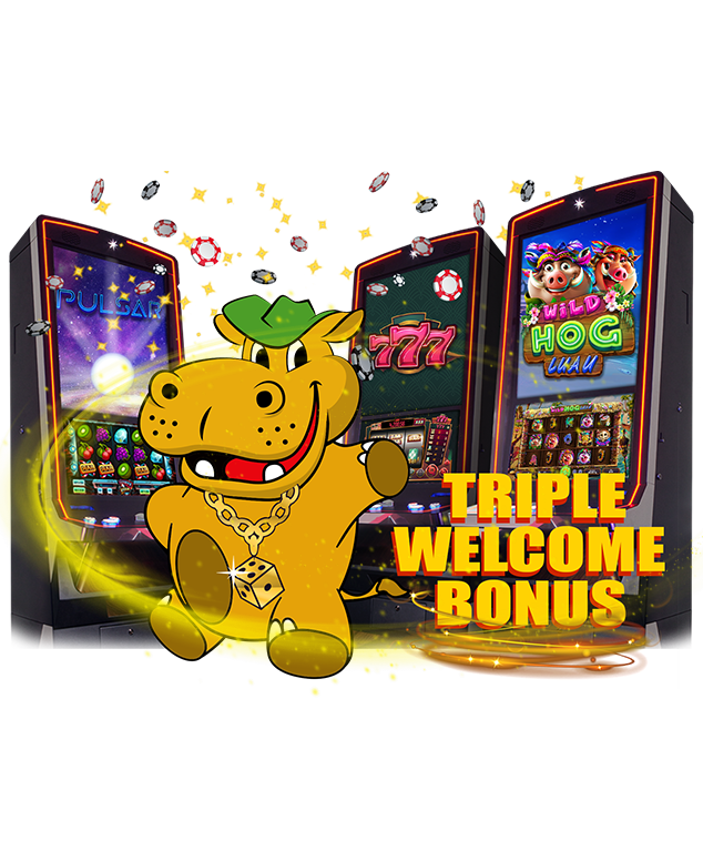 LUCKY HIPPO CASINO | TRIPLE WELCOME BONUS 300% | UP TO $9,000